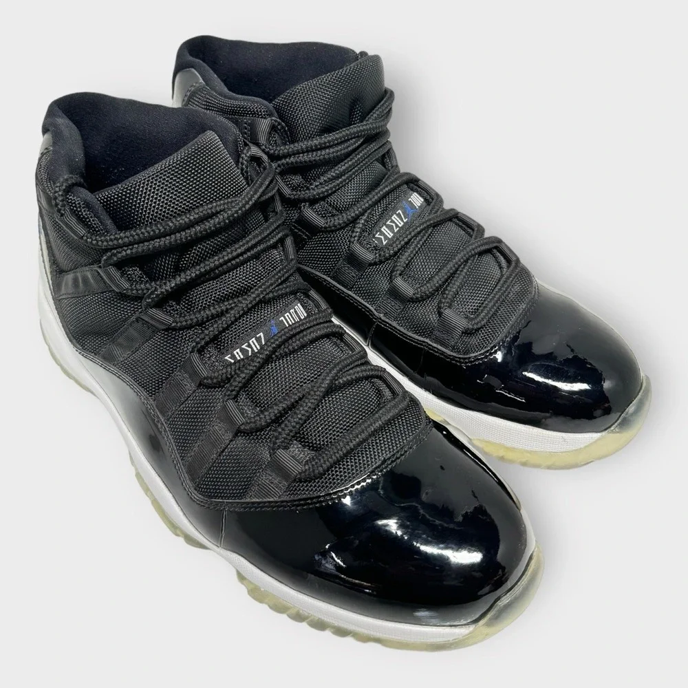 Air Jordan 11 Retro 2009 Space Jam Size 13 378037-041 Black Blue OG Rare MJ Shoe